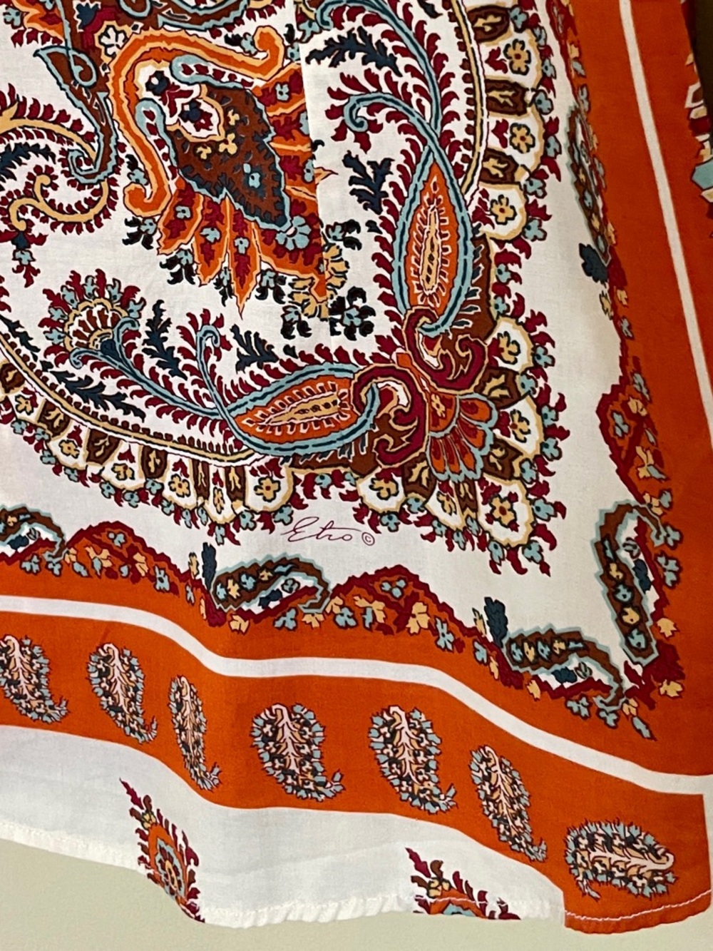 Etro | Paisley Print Button Up Blouse / Shirt, Sz 48 IT ♥ EUC - Picture 8 of 9